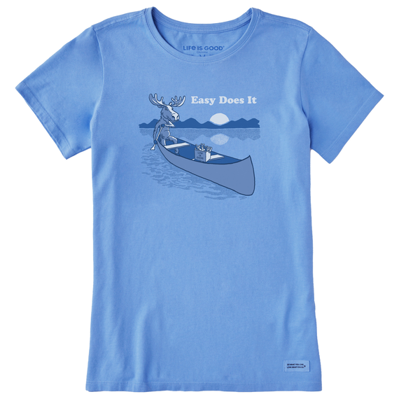 Women's Crafty Easy Does It Canoe Short Sleeve  Tee