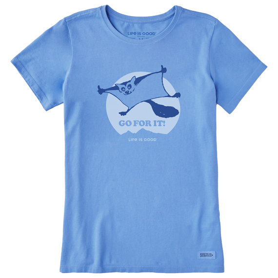 Women's Crafty Go For It Flying Squirrel Short Sleeve  Tee