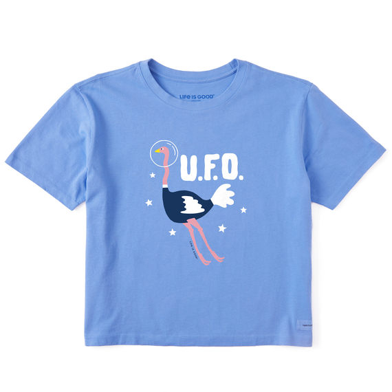 Women's Crafty U.F.O. Ostrich  Boxy Crusher Tee