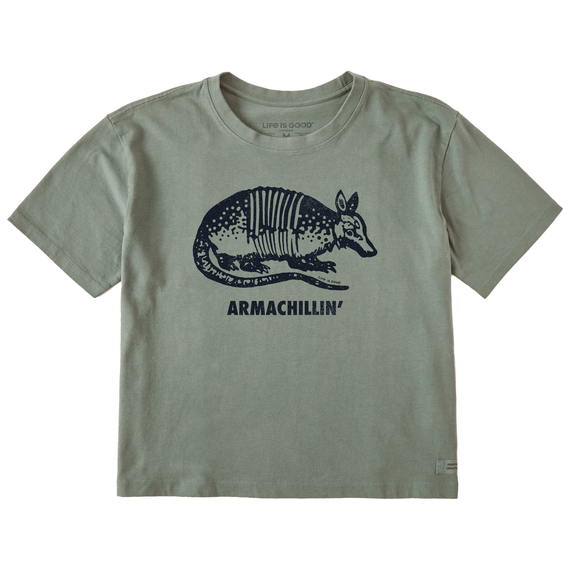 Women's High-Low Armadillo  Boxy Crusher Tee