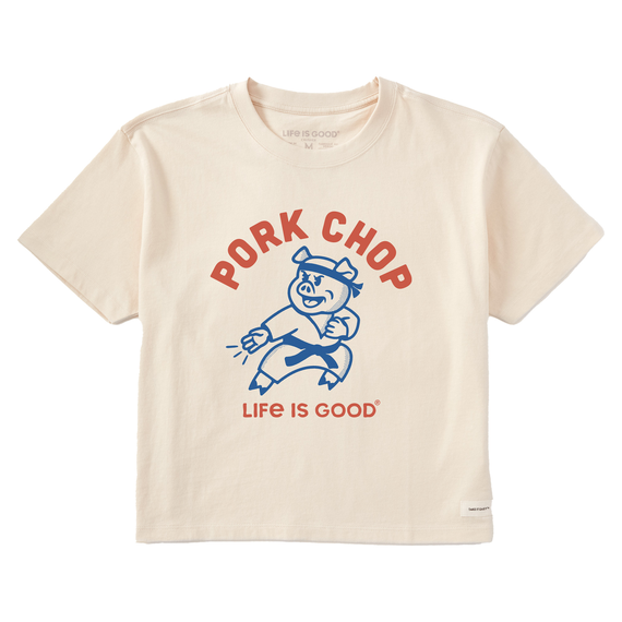 Women's Matchbook Pork Chop  Boxy Crusher Tee
