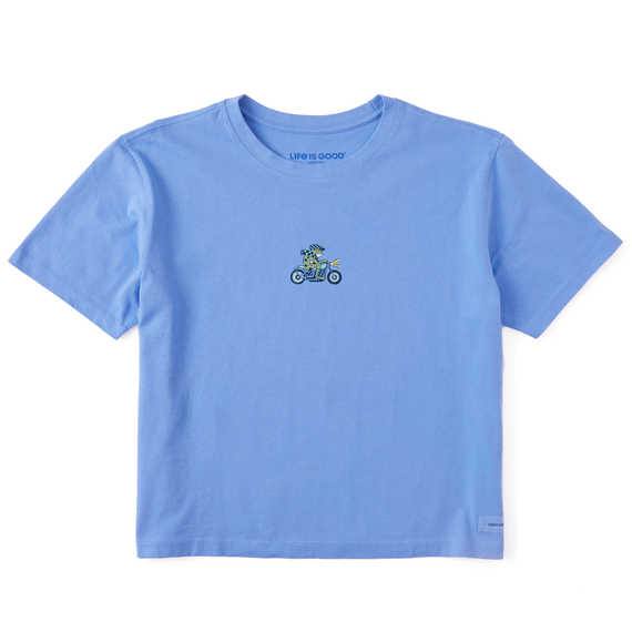 Women's Naive Frog Racer  Boxy Crusher Tee