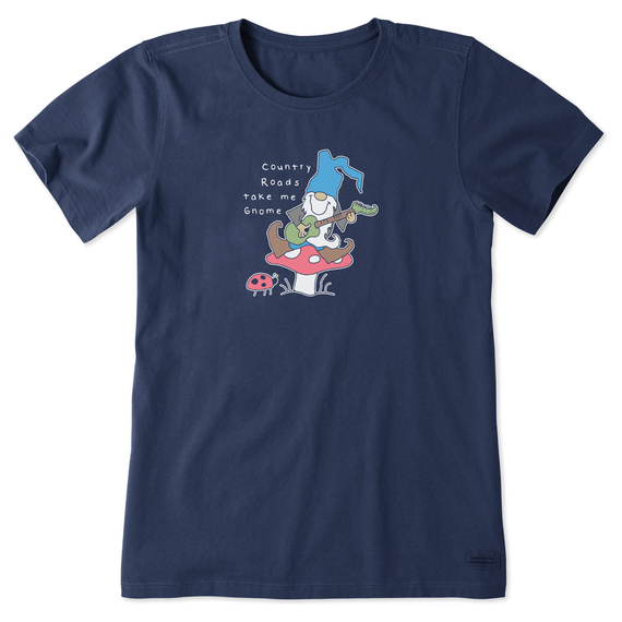 Women's Quirky Gnome Country Roads  Crusher-LITE Tee